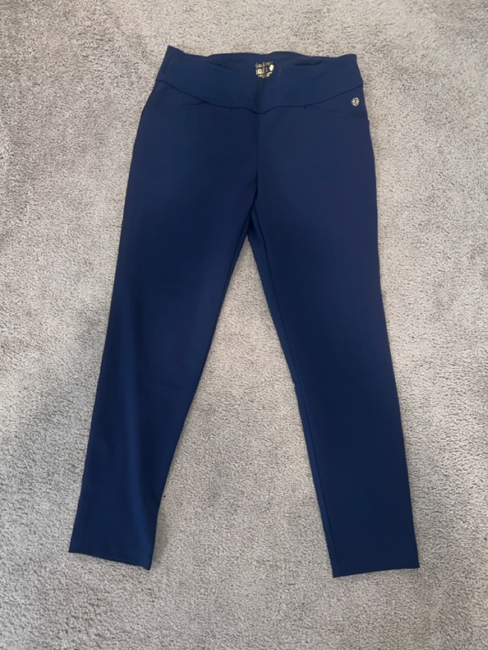 Lilly Pulitzer Luxletic Weekender Pant Navy Blue Size 10
